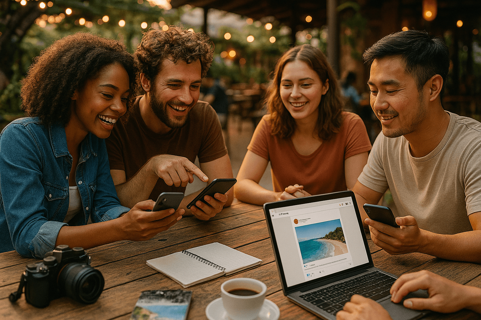 Sharing travel experiences online